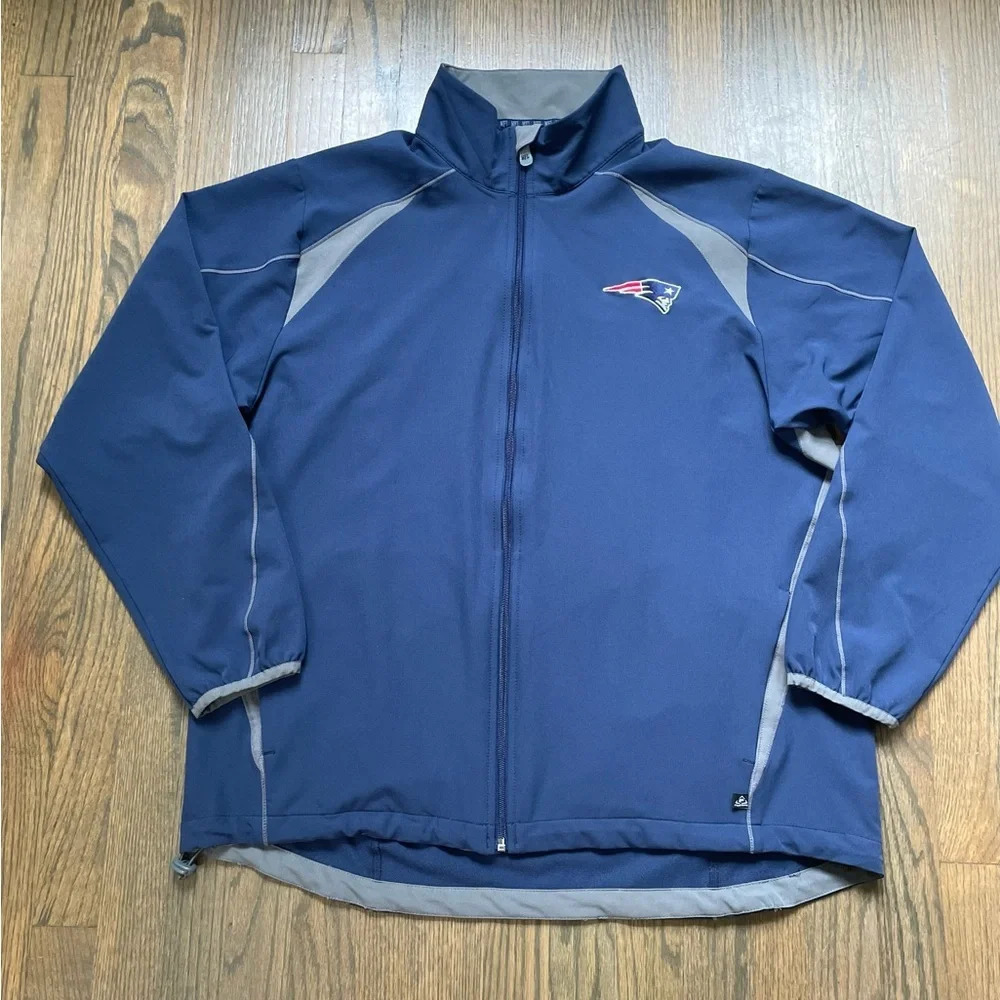 NFL New England Patriots Lightweight Full-Zip Navy Blue Jacket
